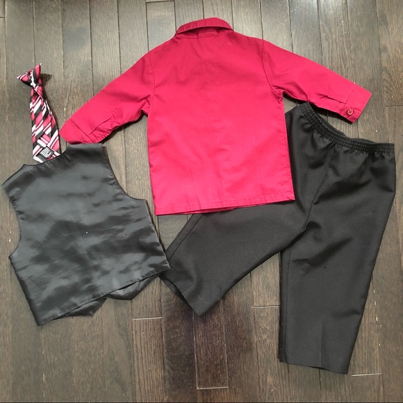 Perry Ellis 4 Piece Vest Suit Set 18 months - Picture 5 of 9